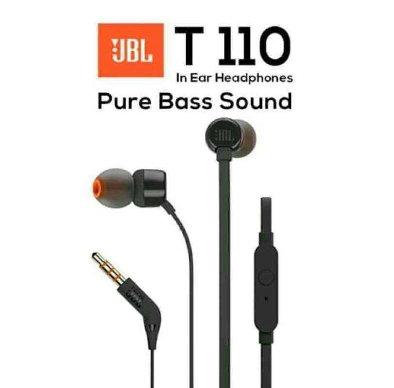 Jual Headset JBL T110 ORIGINAL headphone Earphone with mic