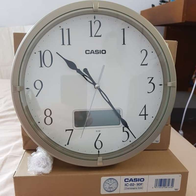 Jual Jam Dinding Casio Ic 02 9df Champagne Gold Original Real Pictures Di Seller Tunggal Jaya Petojo Utara Kota Jakarta Pusat Blibli