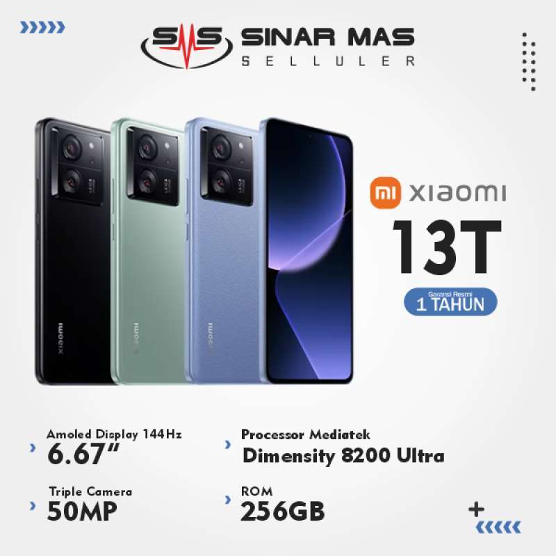 Jual Xiaomi 13T 5G - 12/256GB - GARANSI RESMI PT. XIAOMI INDONESIA di  Seller Snoopy Mobile Phone Shop Official Store - Online - Kota Bandung