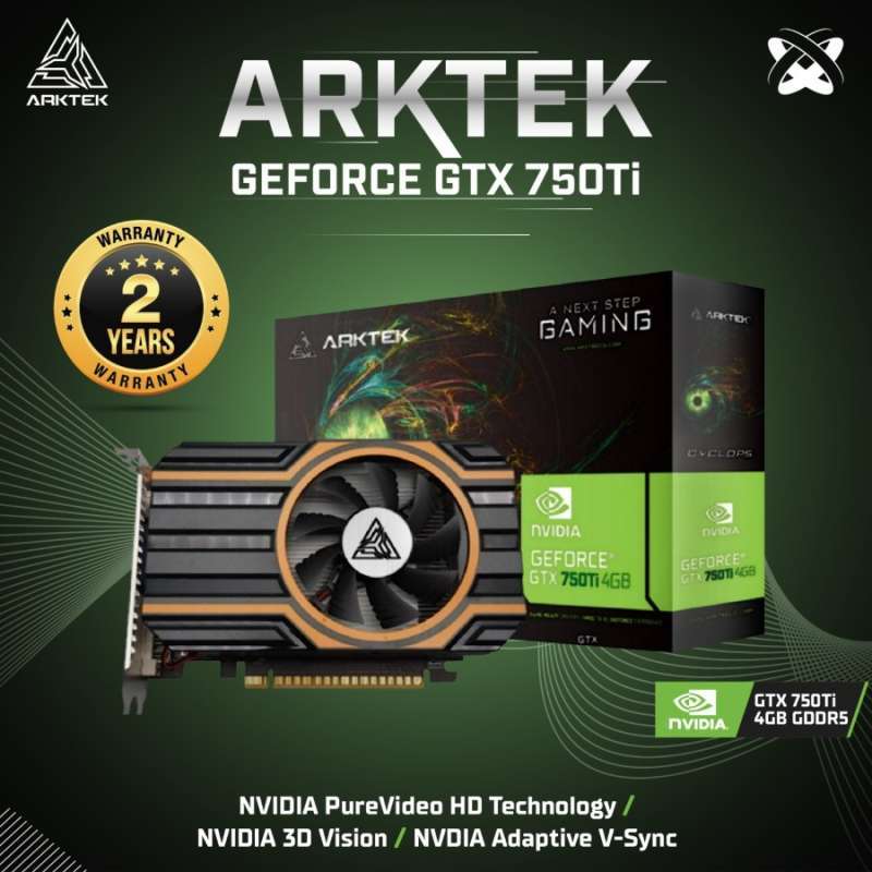 Jual Arktek VGA Card NVIDIA GTX 750Ti 4GB GDDR5 128 bit di Seller