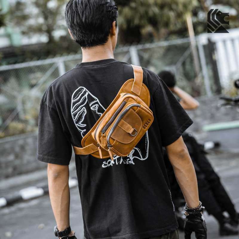 Waist bag pria branded original sales
