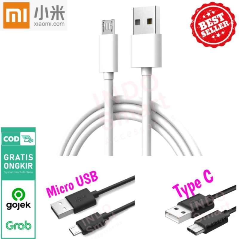 Jual Kabel Data Xiaomi Micro USB Type C Cable Data Charger Casan