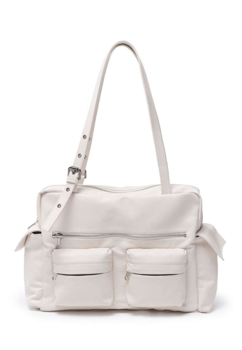 Promo Samo Ondoh Pocket Utility Bag L Nappa Ivory Diskon 20