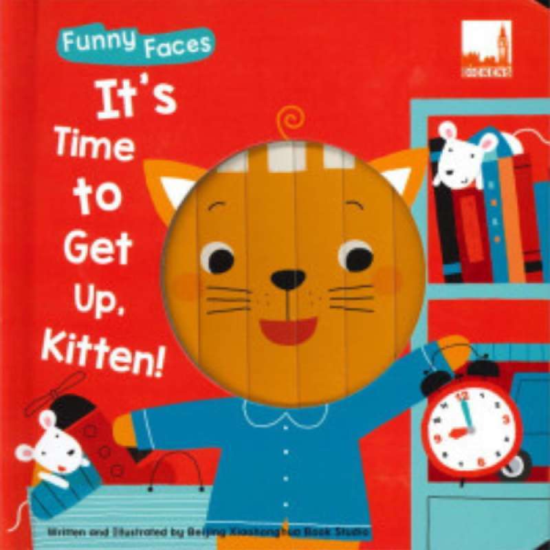 FUNNY FACES - IT'S TIME TO GET UP  KITTEN (DICKENS LOGO)