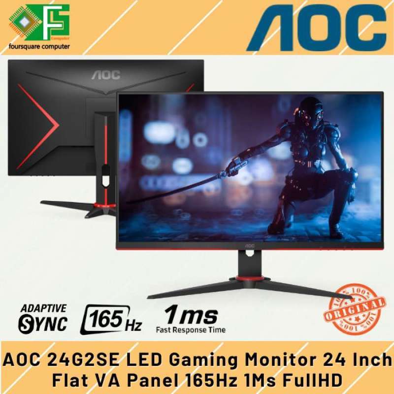 AOC 24G2SE LED Gaming Monitor 24 Inch Flat 165Hz 1Ms FullHD Resmi