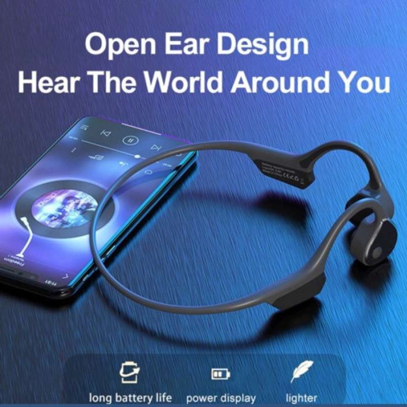 Promo HEADSET BLUETOOTH R9 BONE CONDUCTION KONDUKSI TULANG OPEN