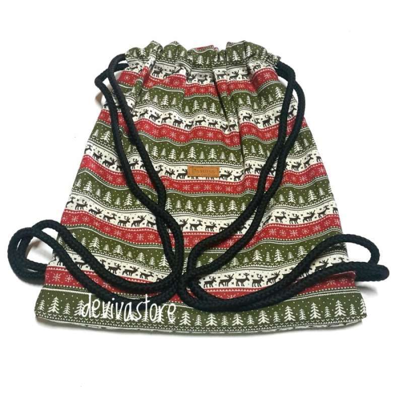 Jual String bag tas gaul drawstring backpack tas tali di
