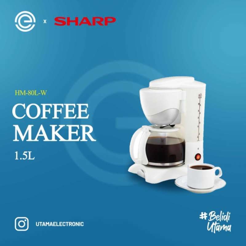 Sharp top coffee maker