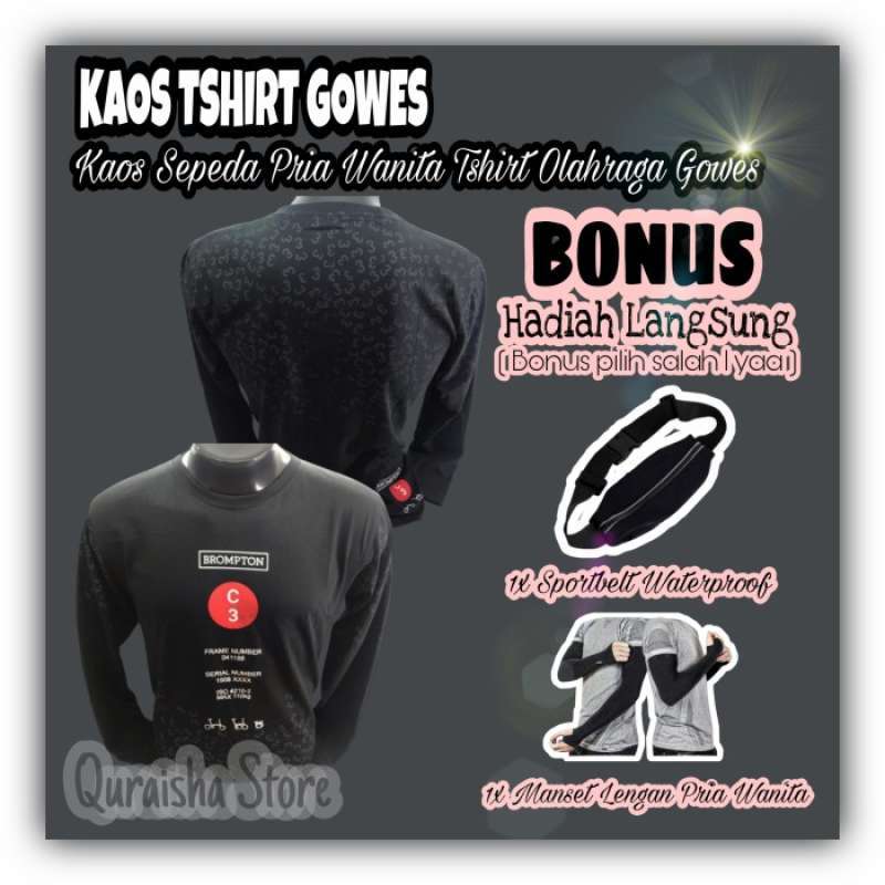 Promo Kaos Bersepeda Baju Gowes Pria Wanita Sepeda Brompton Chpt3 C3 Bayanaka Diskon 50 Di Seller Bayanaka Rawa Buaya Kota Jakarta Barat Blibli