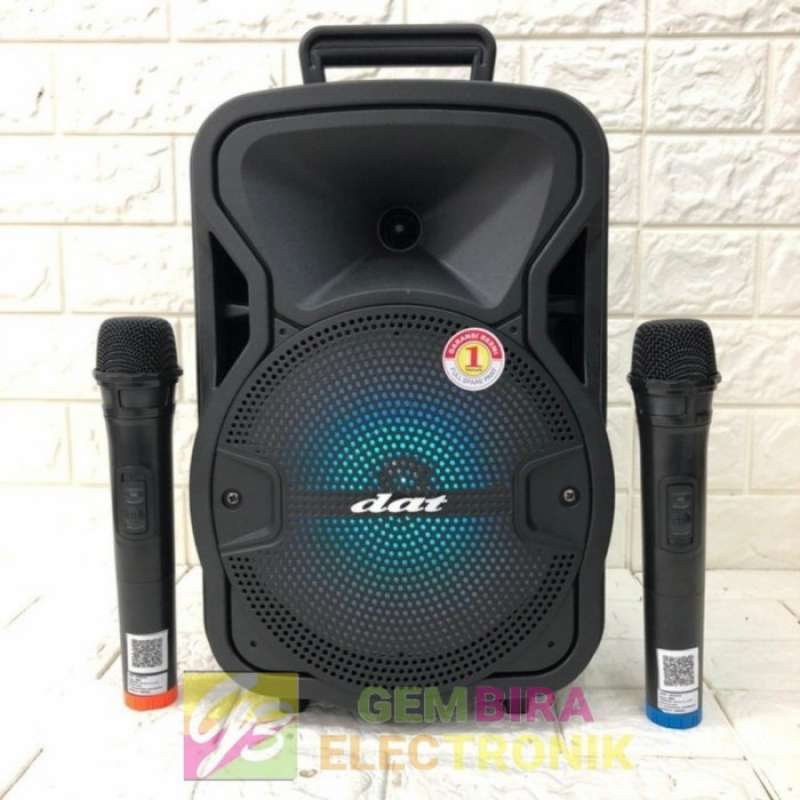Jual Speaker aktif portable 8 inch dat dt 815meeting wireless mic