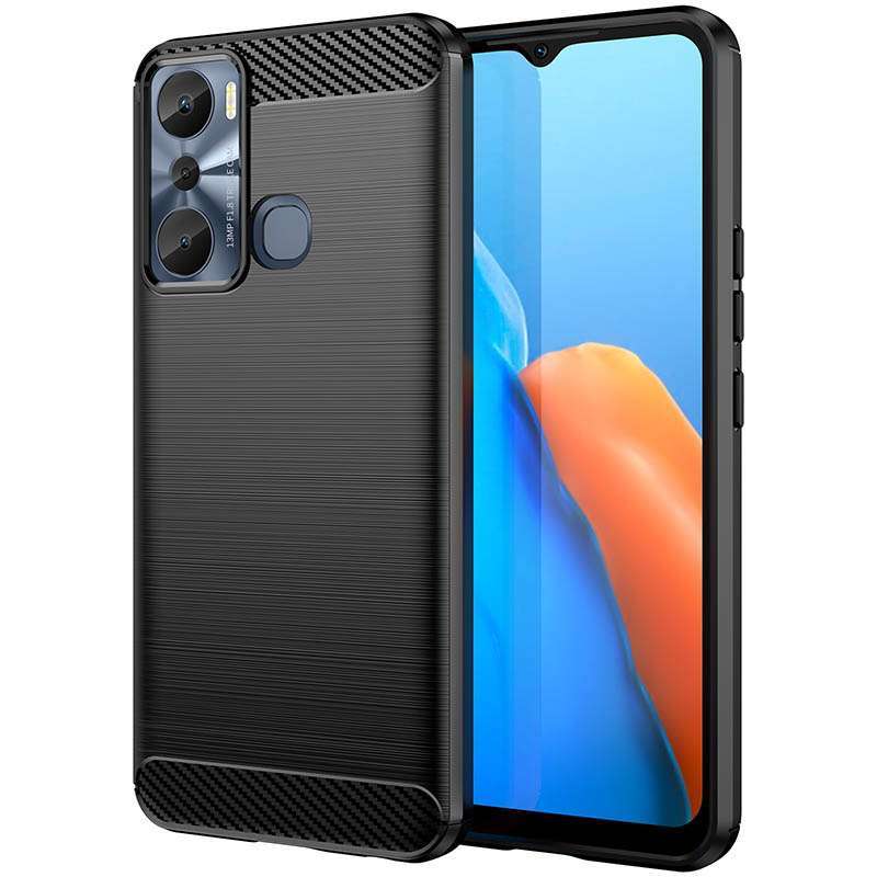 IVoler Cover Per Realme 11 5G – Custodia Sottile In TPU Con Protezione Antiurto Grado Militare, Design Fibra Di Carbonio, Anti-Impronte, Nero - 5