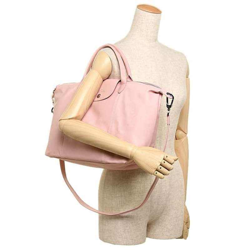 Longchamp cuir medium hot sale