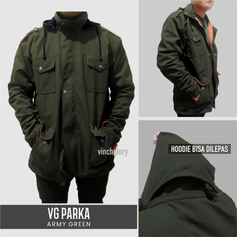 Jaket hotsell hoodie parka