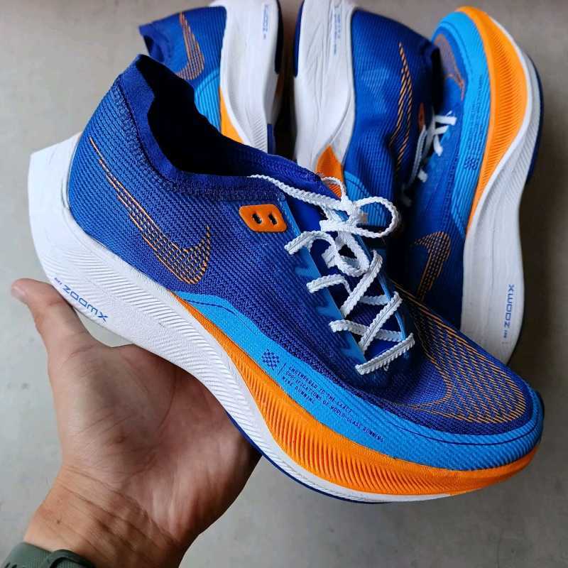 Nike ZoomX Vaporfly Next% Game Royal Vivid Orange || blue