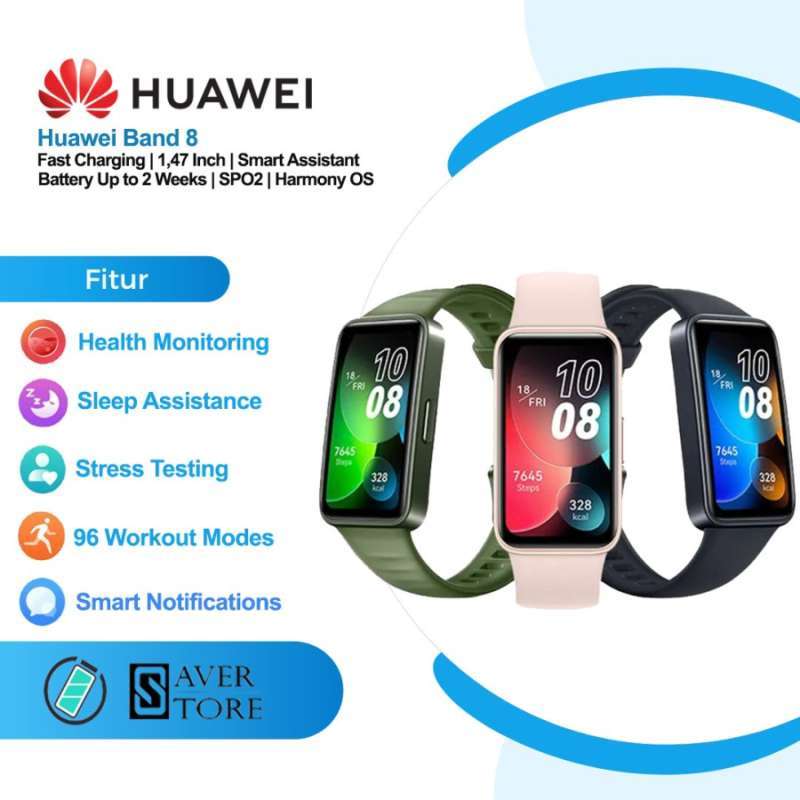 Promo Smart Watch Huawei band 8 Spo2 gelang jam tangan pintar