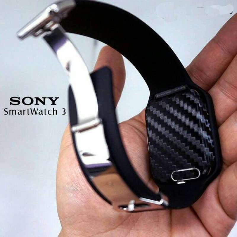 Jual Skin Smart Watch Sony 3 Carbon Texture 3M di Seller Berkah