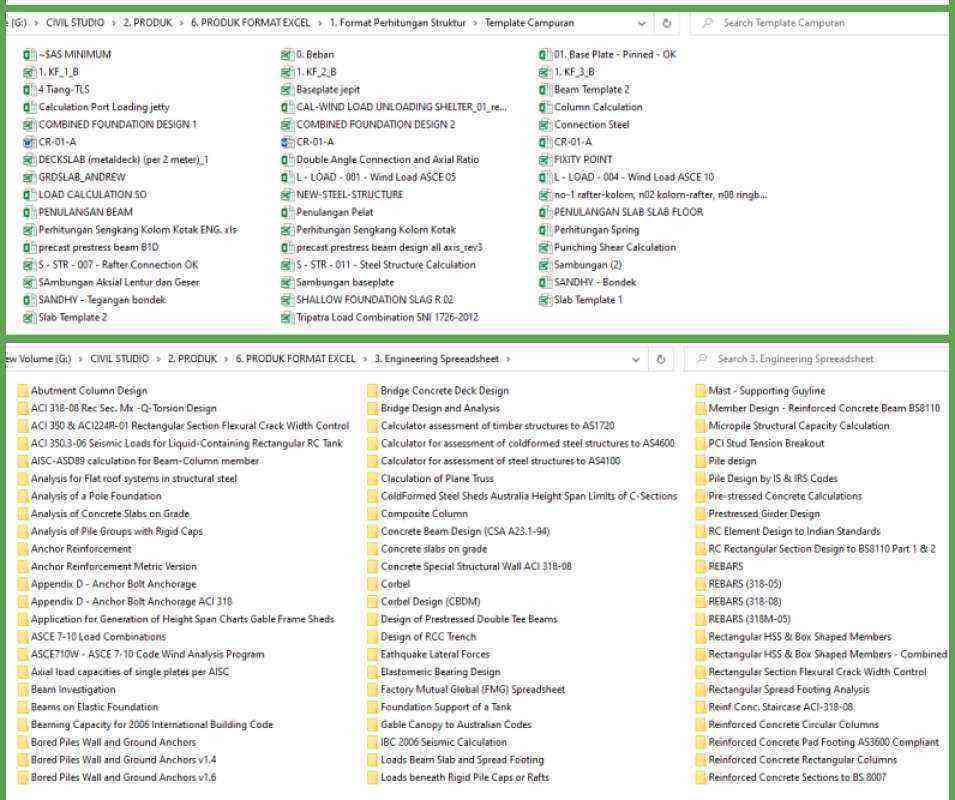Jual Paket File Excel Rab Proyek Kontruksi Bangunan Teknik ...