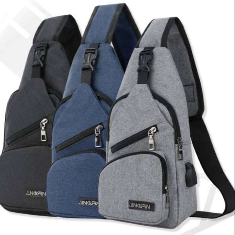 Jual MeiJieLuo Tas Slempang Selempang USB Sling Shoulder Bag Pria