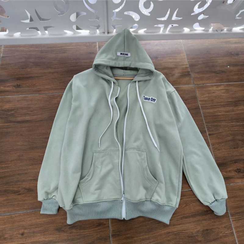 Logo Peso Zip Hoodie Grau Vacid Sweater Peso Zip Hoodie Blau