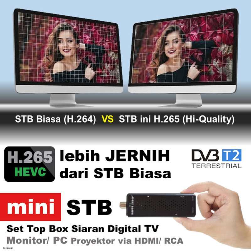 Promo Mini Stb Hdmi Tv Dvb t2 H265 Receiver Siaran Digital Monitor Proyektor Diskon 50 Di Seller Bye Mg Wijaya Kusuma Kota Jakarta Barat Blibli