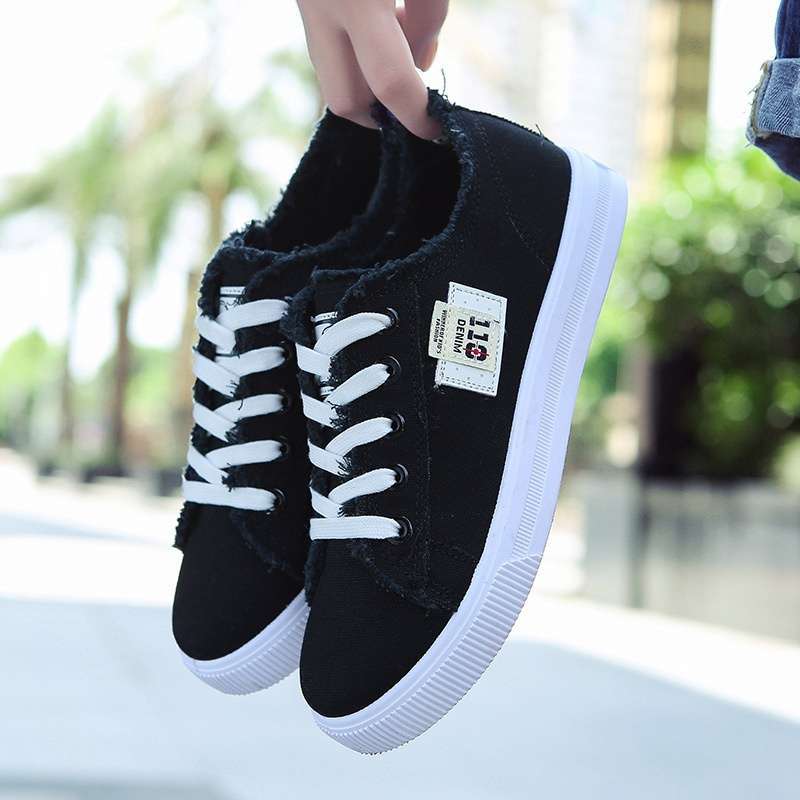 Supervice Sepatu Sneakers Wanita Korea Sneakers Kanvas Sepatu Cassual  Fashion Stylish 9153