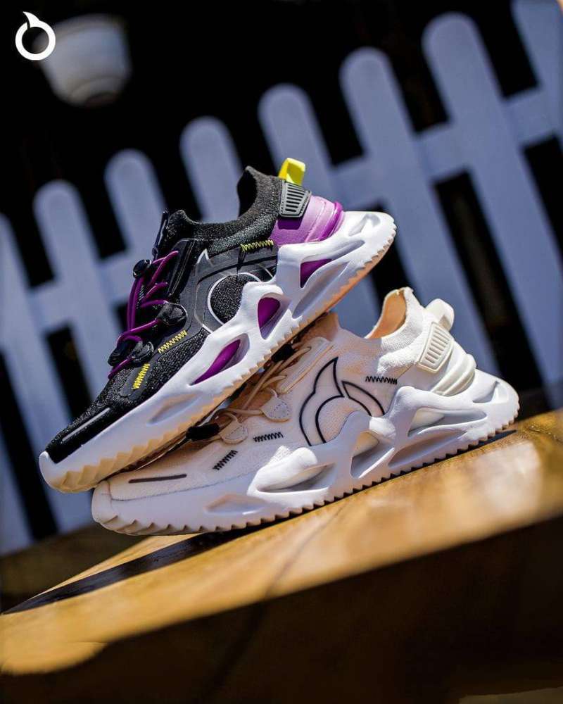 All purple top sneakers