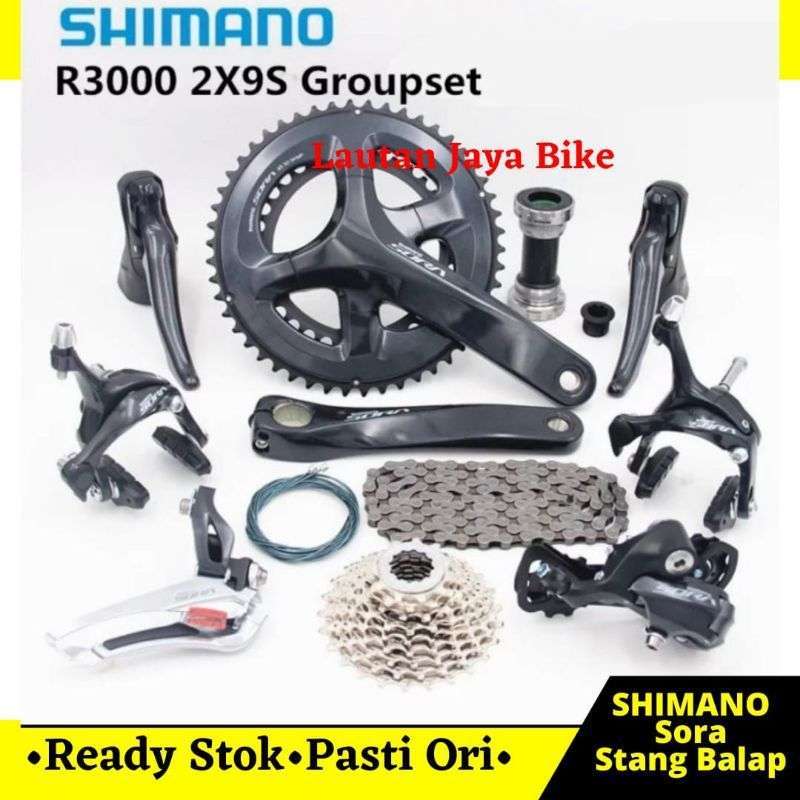 Jual Groupset Shimano Sora R3000 50 34x170 11 34t Stang Balap Fullset Original Di Seller Lautan Jaya Bike Pakansari Kab. Bogor Blibli