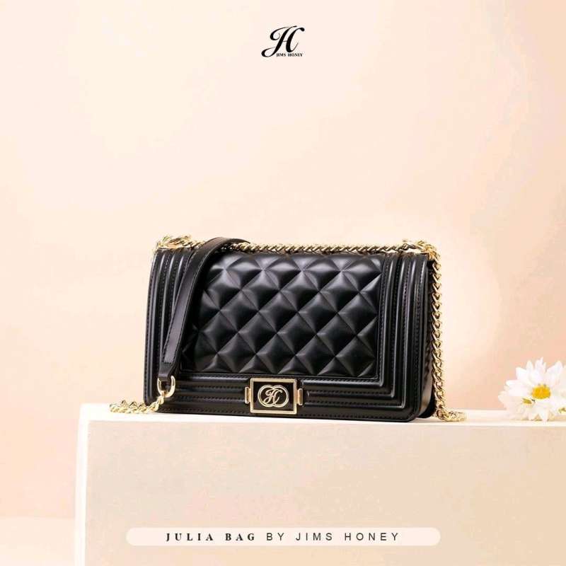 Promo Tas Selempang Wanita Julia Bag Jims Honey Free Box Black