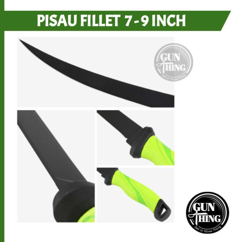 Promo Pisau Fillet Hijau 7 - 9 Inch - Boning / Fillet Knife