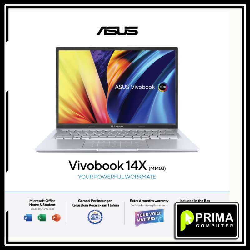 Jual Asus M1403qa-vips551/2 - Ryzen 5 5600h-8gb-ssd 512g/w11/ohs