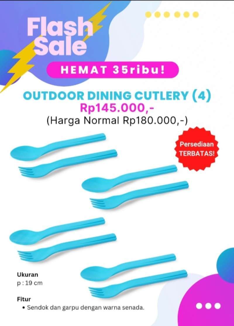 Outdoor dining sale cutlery