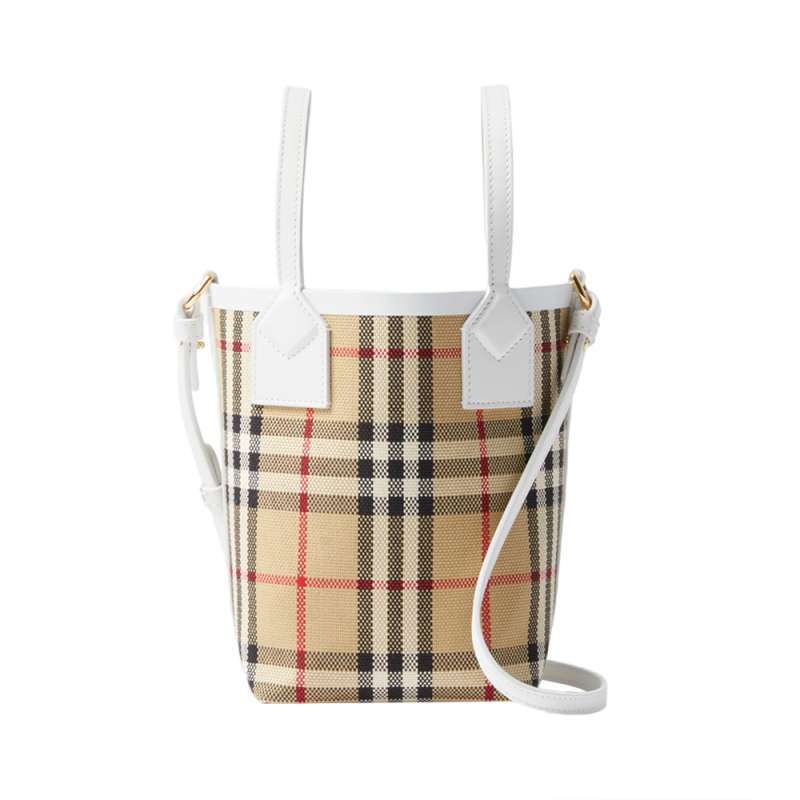 Burberry London Tote Bag Mini Archive Beige White