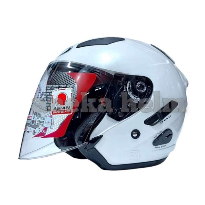 Helm kyt half top face galaxy slide