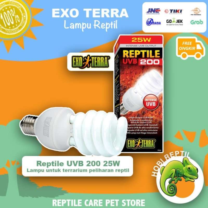 Exo Terra Reptile Intense UVB 200 High Output Bulb 26W High D3