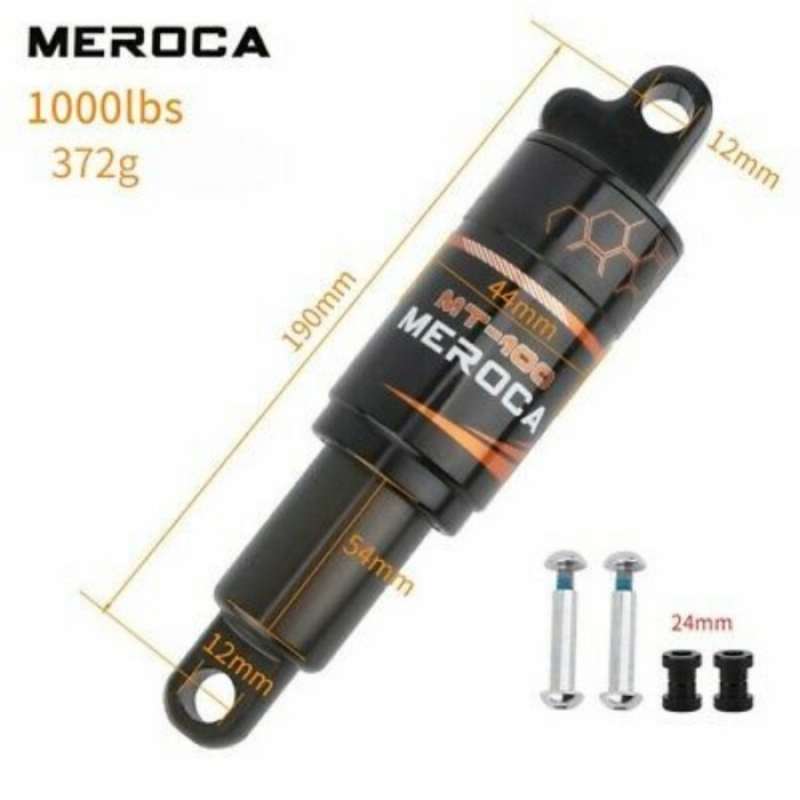 meroca rear shock 190mm rear shock oil spring 190 sepeda mtb