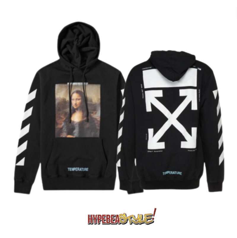 Off white best sale diagonal monalisa hoodie