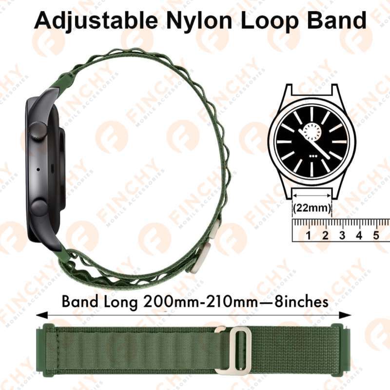 Finchy Nylon Strap Xiaomi Mibro Lite Replacement Wristband quick release  adjustable Tali Pengganti smartwatch