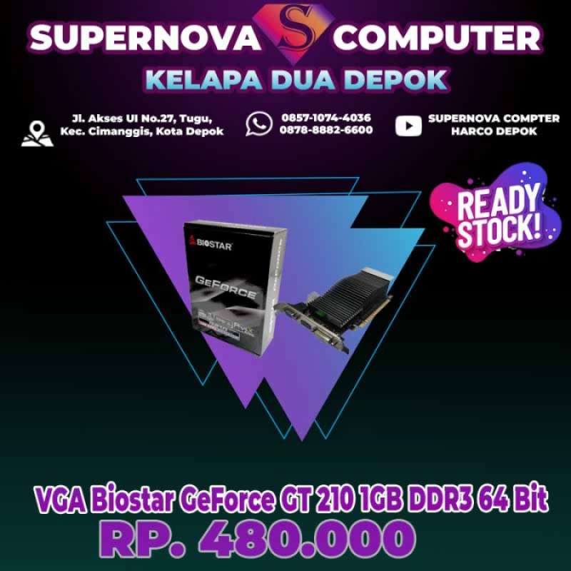 Promo Vga Biostar Geforce Gt 210 1Gb Ddr3 64 Bit Diskon 23 di