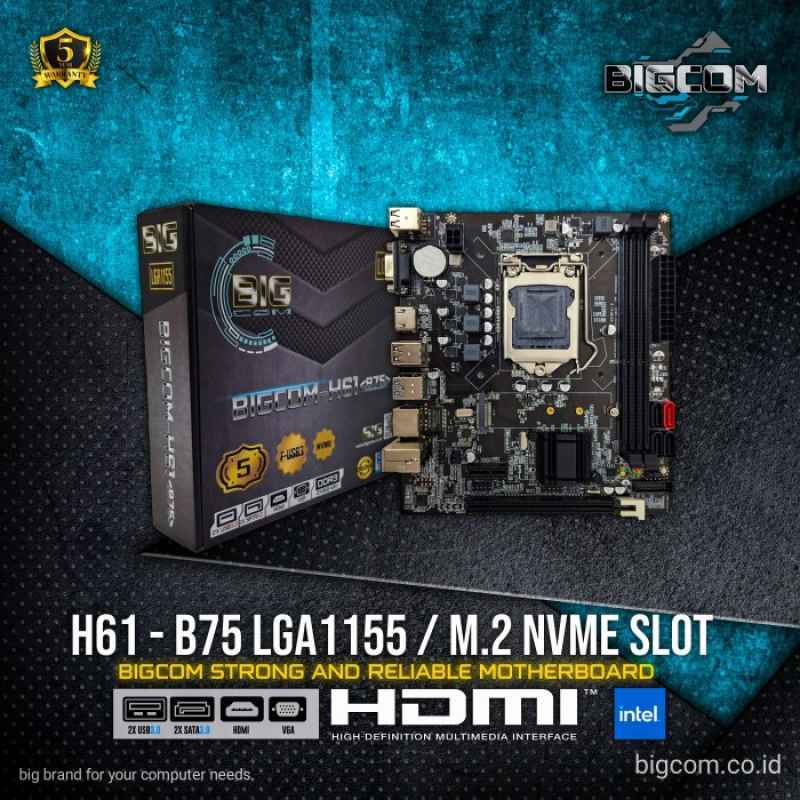 Promo Paket Motherboard H61 B75 Processor Core I7 2600 Garansi