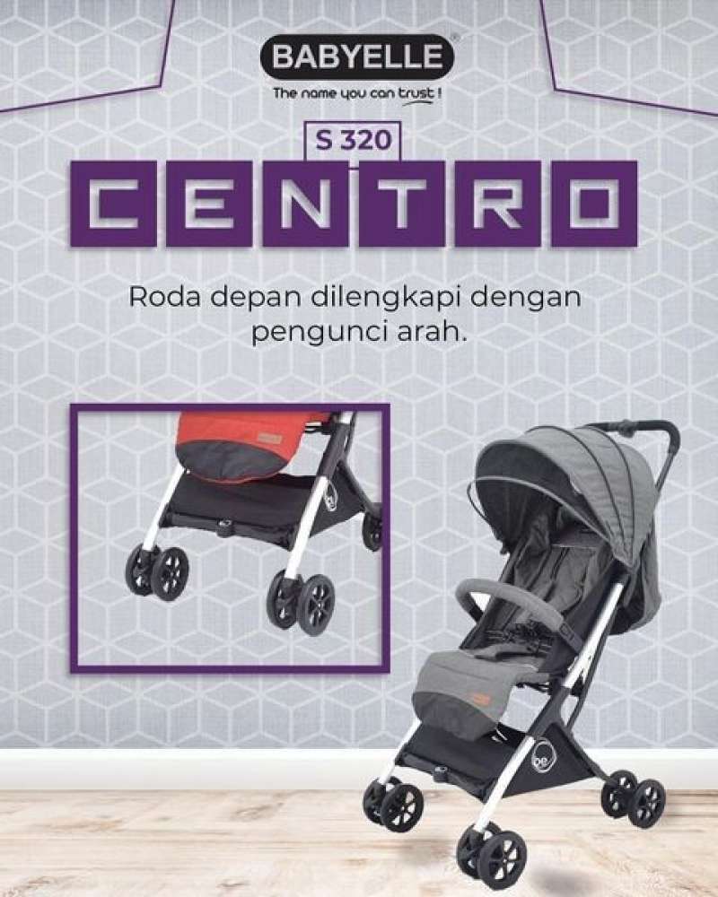 Promo Stroller Babyelle B S S 320 New Centro Kereta Dorong Bayi
