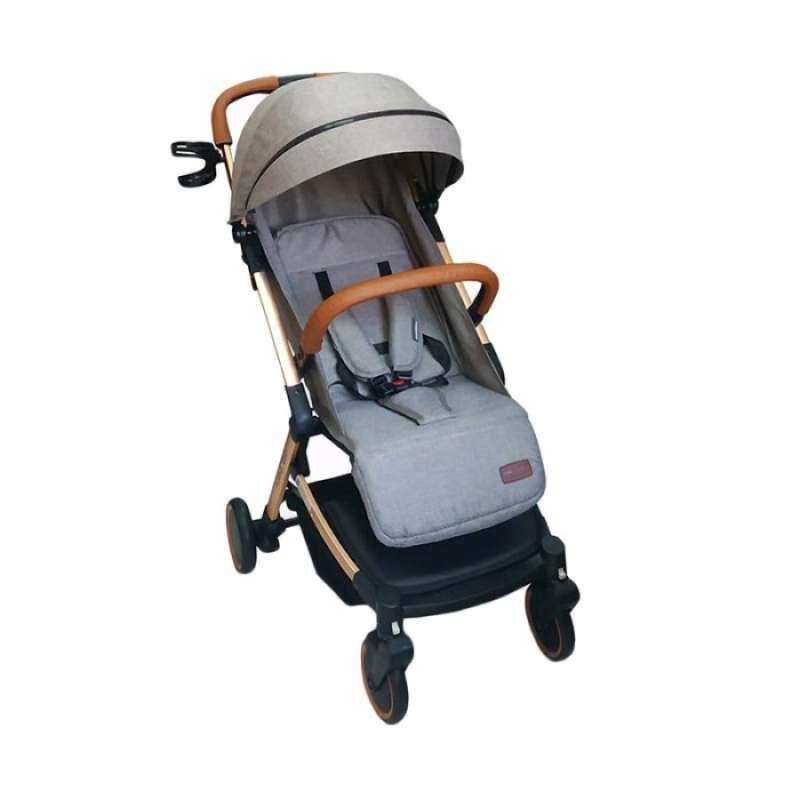BABYDOES 3491 Esmio Gold Stroller Bayi Cabin Size Grey