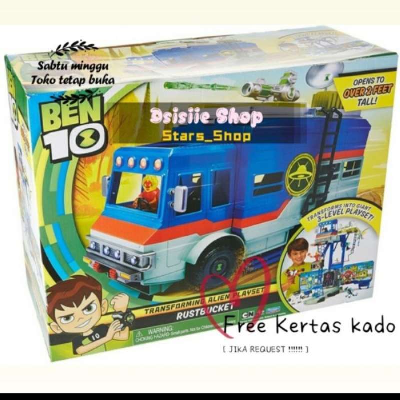 Ben 10 rustbucket deluxe vehicle transforming playset deals
