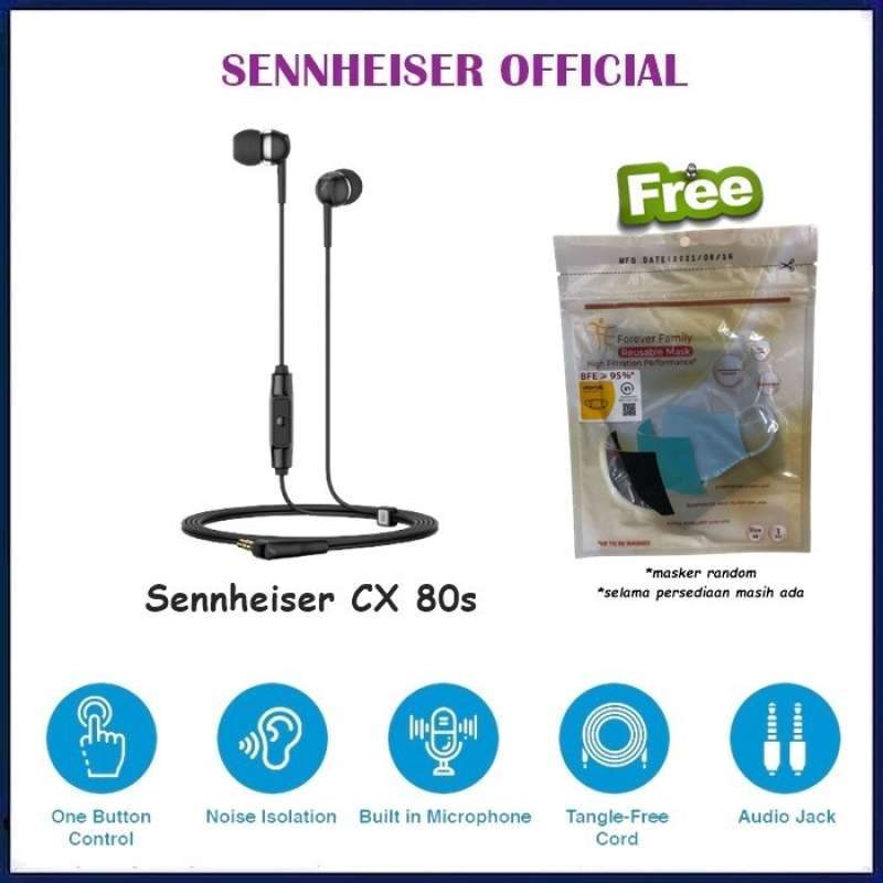 Promo Promo Terbatas Sennheiser Cx 80S In Ear Earphone With
