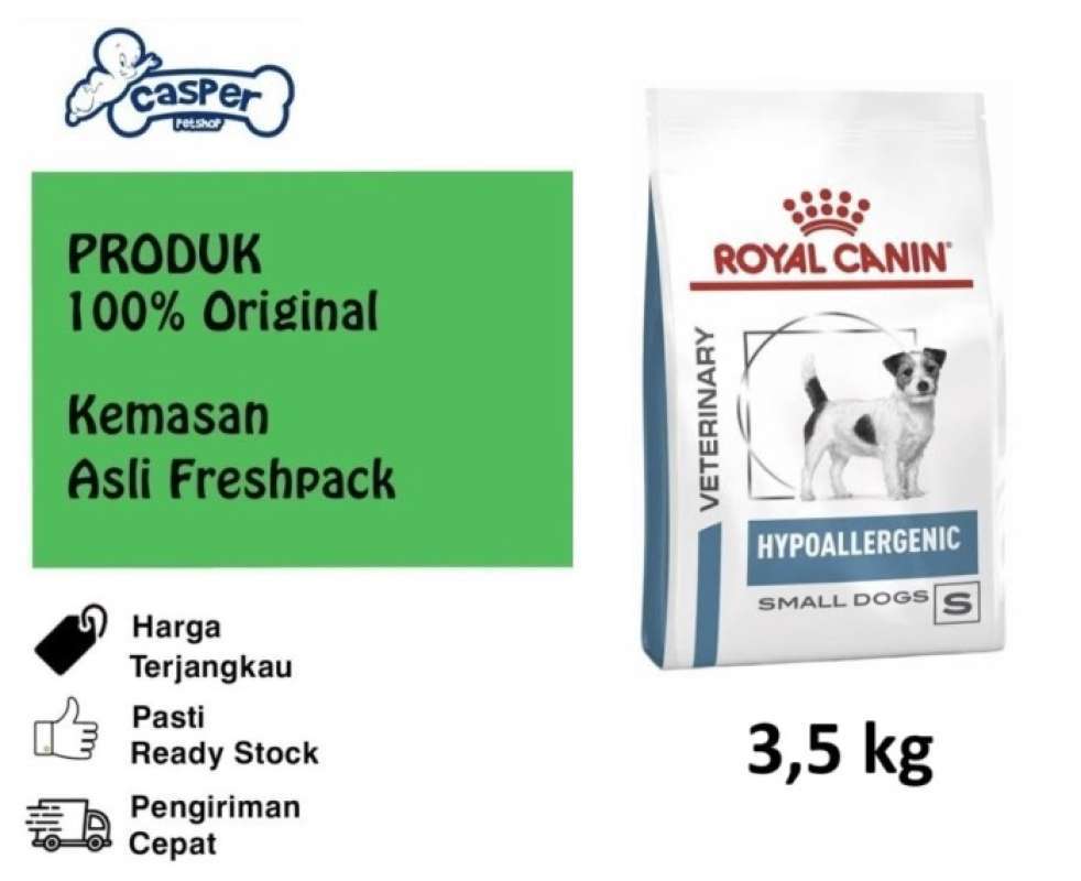 Royal canin hypoallergenic small dog 3.5 kg new arrivals