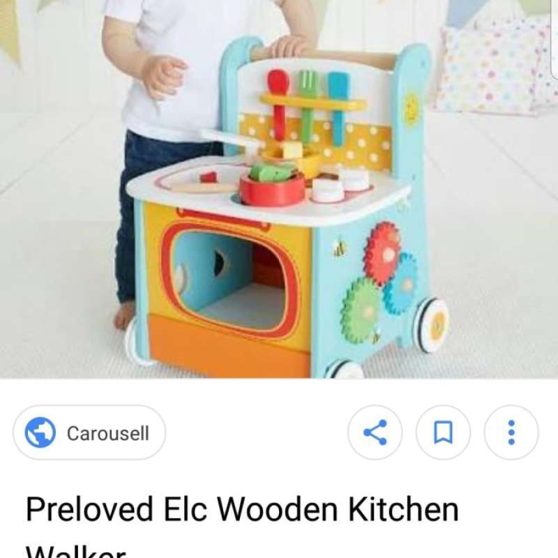 Elc wooden kitchen walker hot sale
