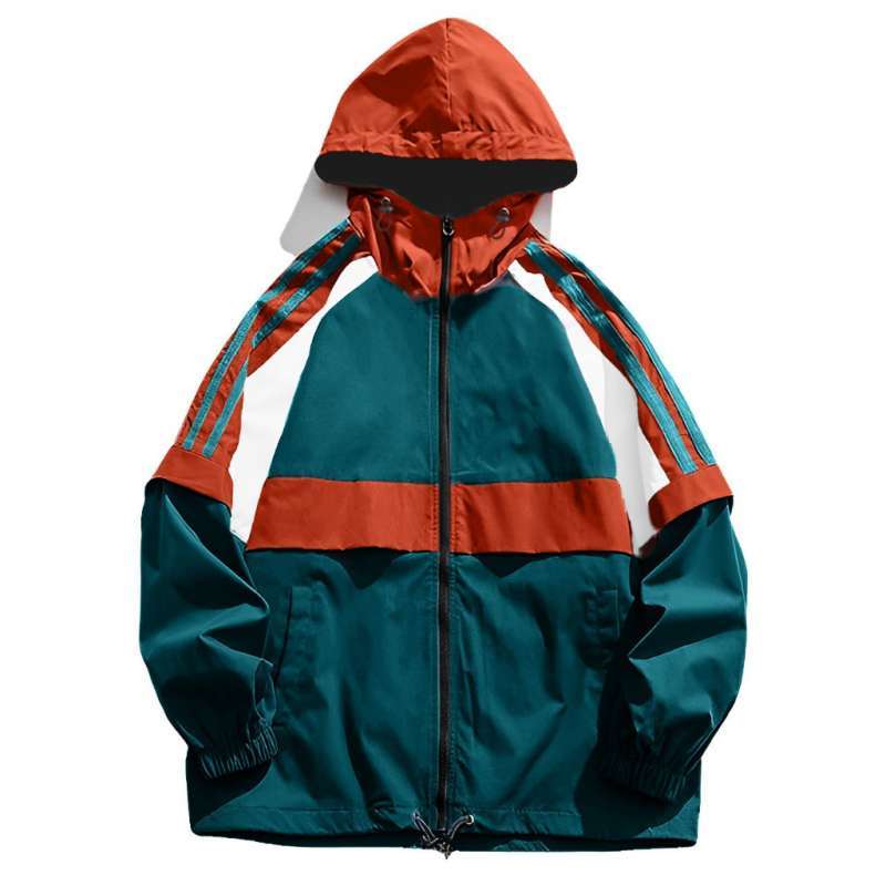 Promo Jaket Windbreaker Waterproof Colour Block Diskon 19 di