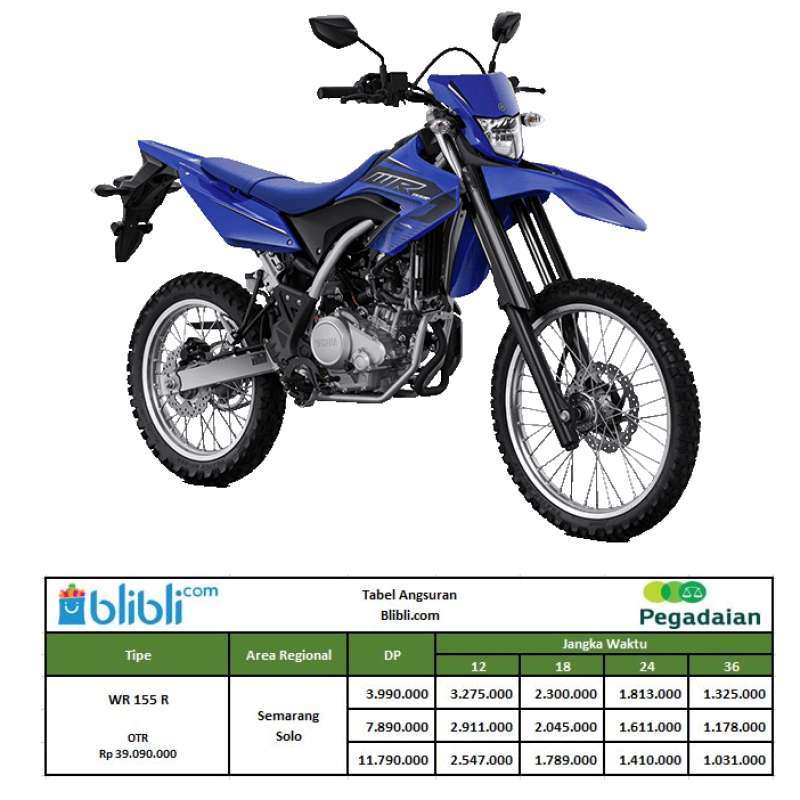 Jual Pegadaian DP Yamaha WR 155 R Sepeda Motor OTR Semarang