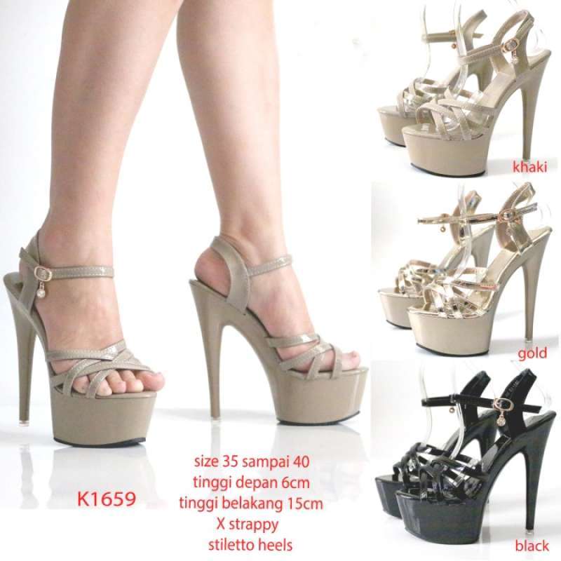 Sepatu heels top 15 cm