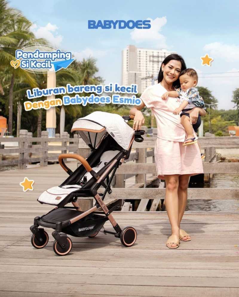 Promo Kereta Dorong Bayi Stroller Babydoes Esmio Gold Diskon 33