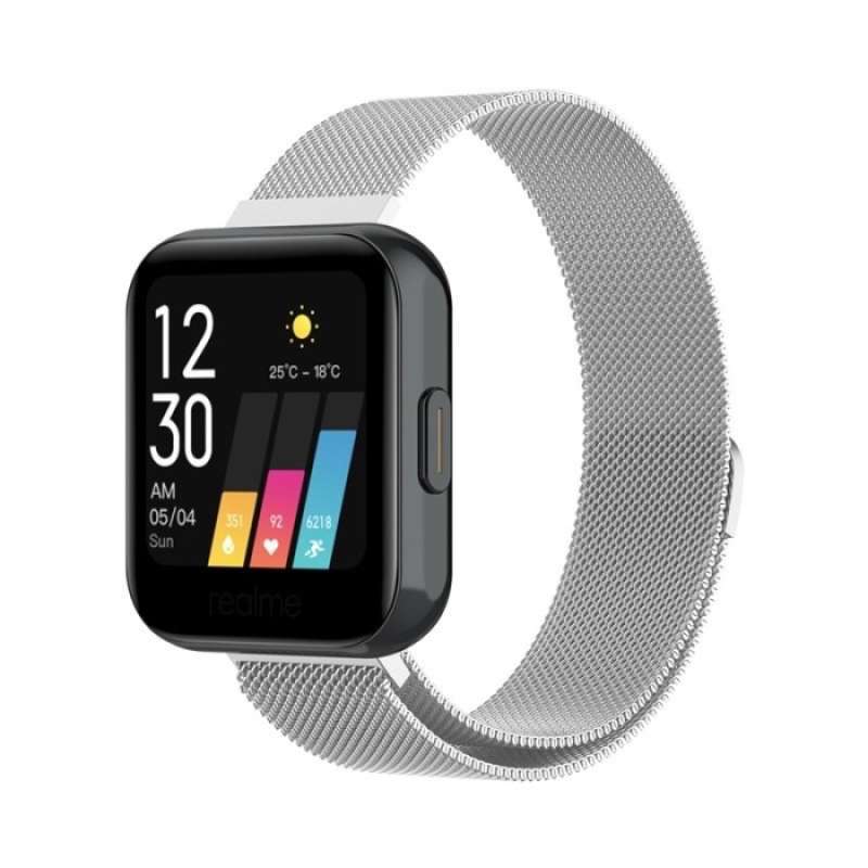 Promo STRAP TALI JAM MILANESE MAGNETIK LOOP STAINLESS REALME WATCH